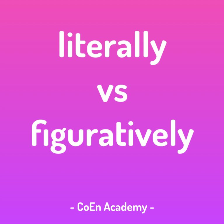 Literally vs Figuratively