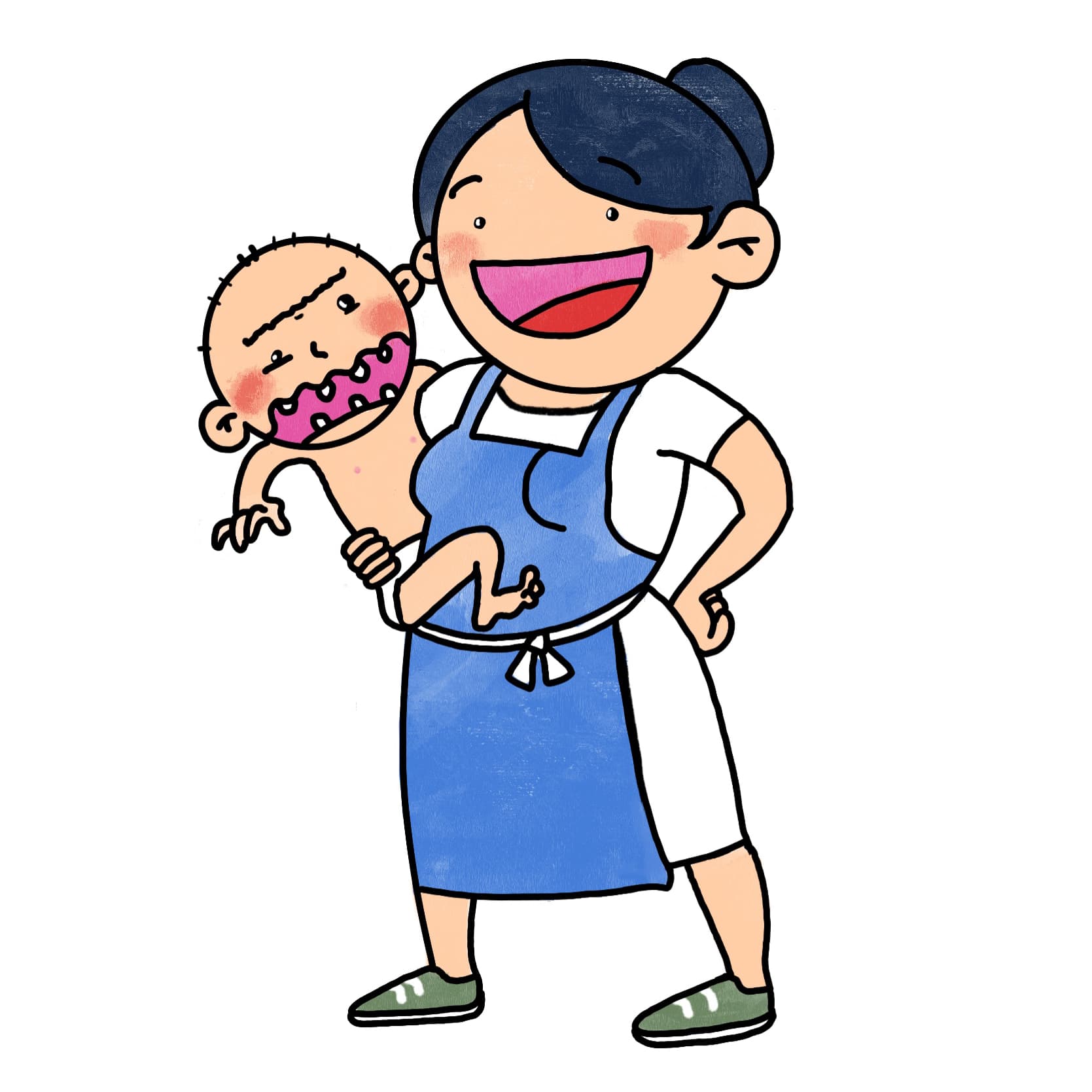 a mother with an ugly baby