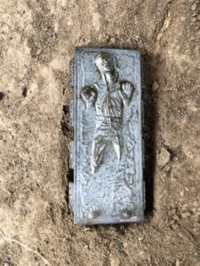 Han Solo frozen in Carbonite toy